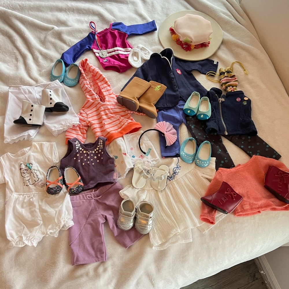 American Girl Doll Clothes+Accessories+Shoes Bundle